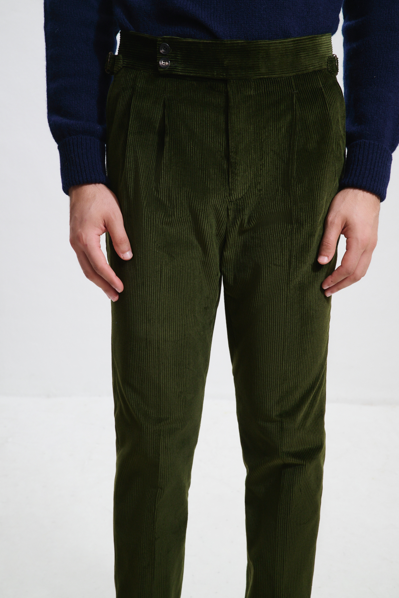 Pantalon Coupe Deux Pinces / Velours côtelé