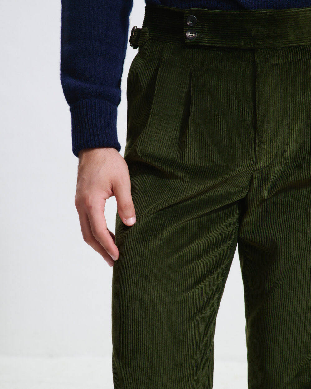 Pantalon Coupe Deux Pinces / Velours côtelé
