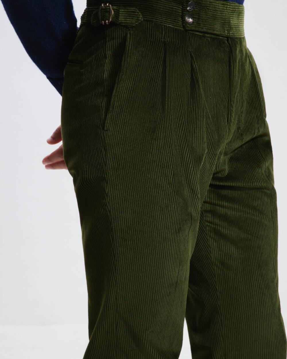 Pantalon Coupe Deux Pinces / Velours côtelé