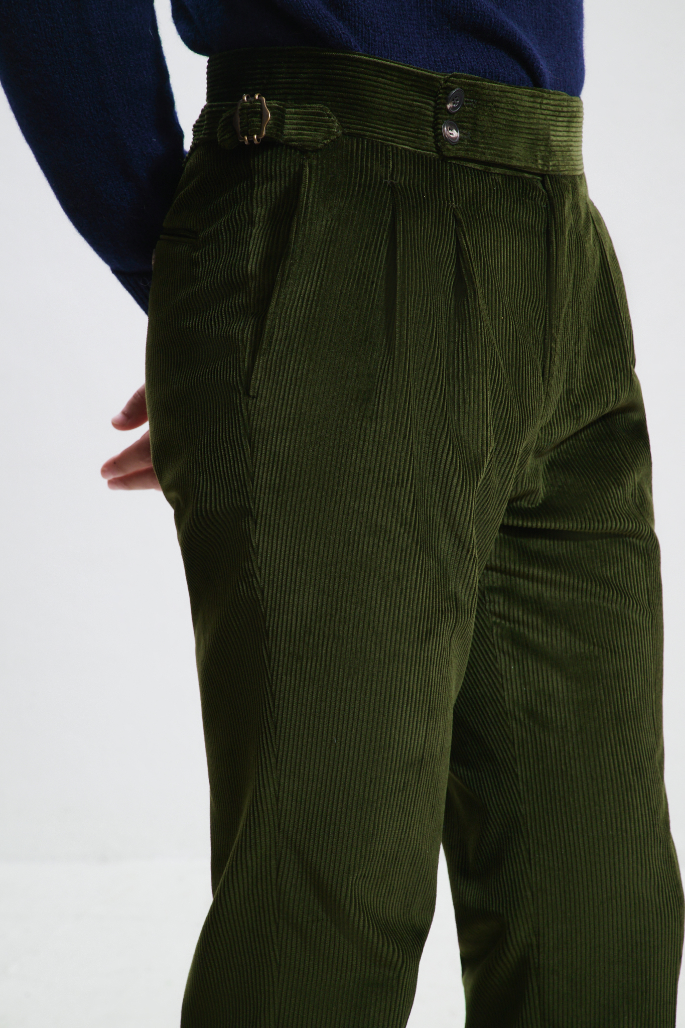 Pantalon Coupe Deux Pinces / Velours côtelé