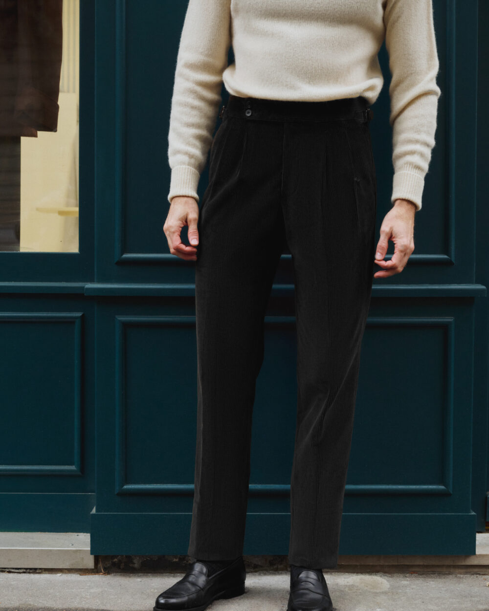 Pantalon Coupe Deux Pinces / Velours côtelé