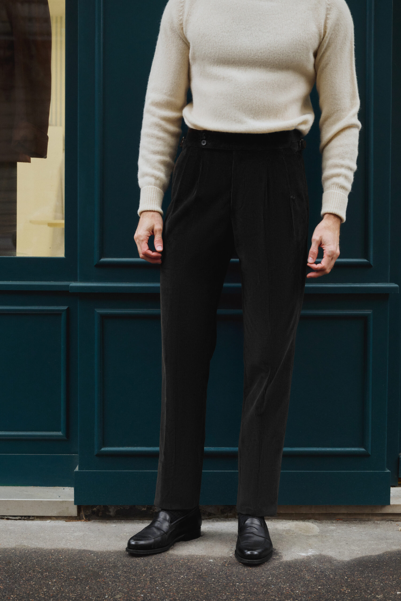 Pantalon Coupe Deux Pinces / Velours côtelé