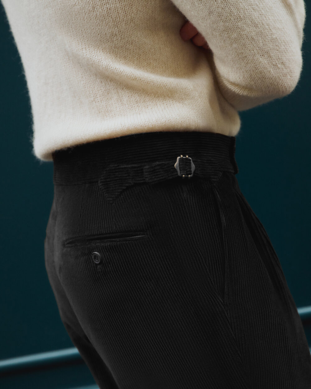 Pantalon Coupe Deux Pinces / Velours côtelé