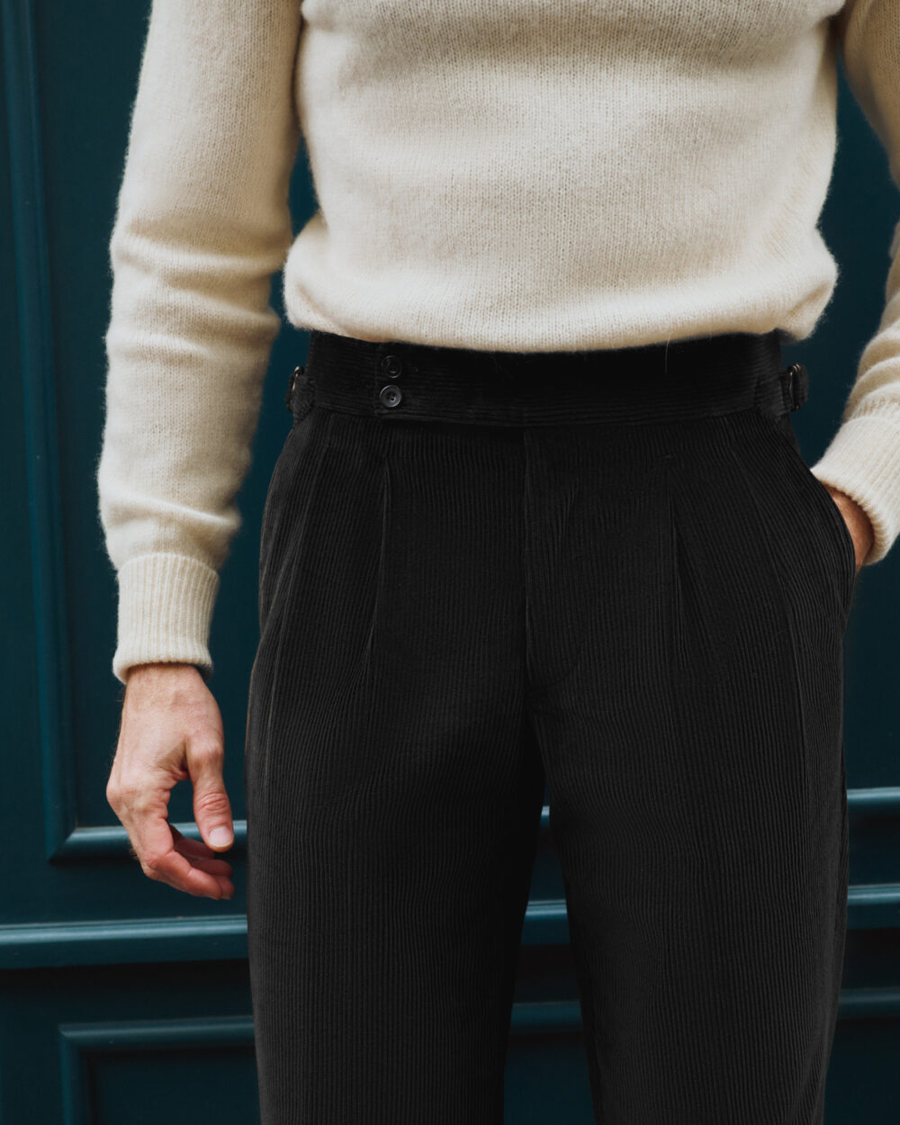 Pantalon Coupe Deux Pinces / Velours côtelé