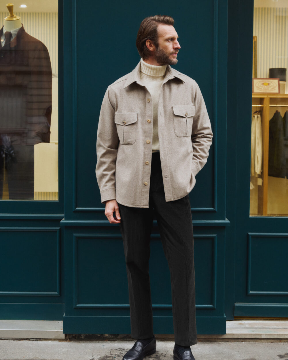 Pantalon Coupe Deux Pinces / Velours côtelé