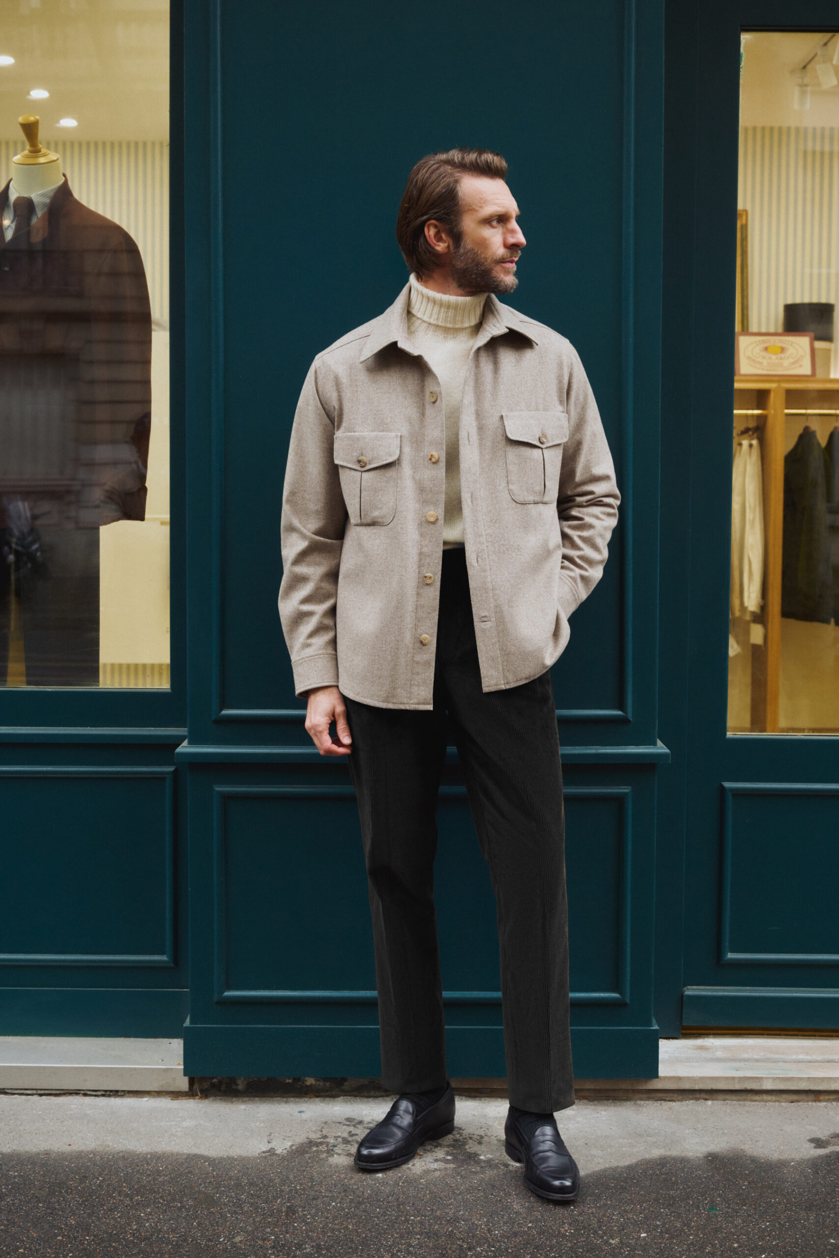 Pantalon Coupe Deux Pinces / Velours côtelé