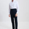Single Pleat Trousers / Cotton Chino