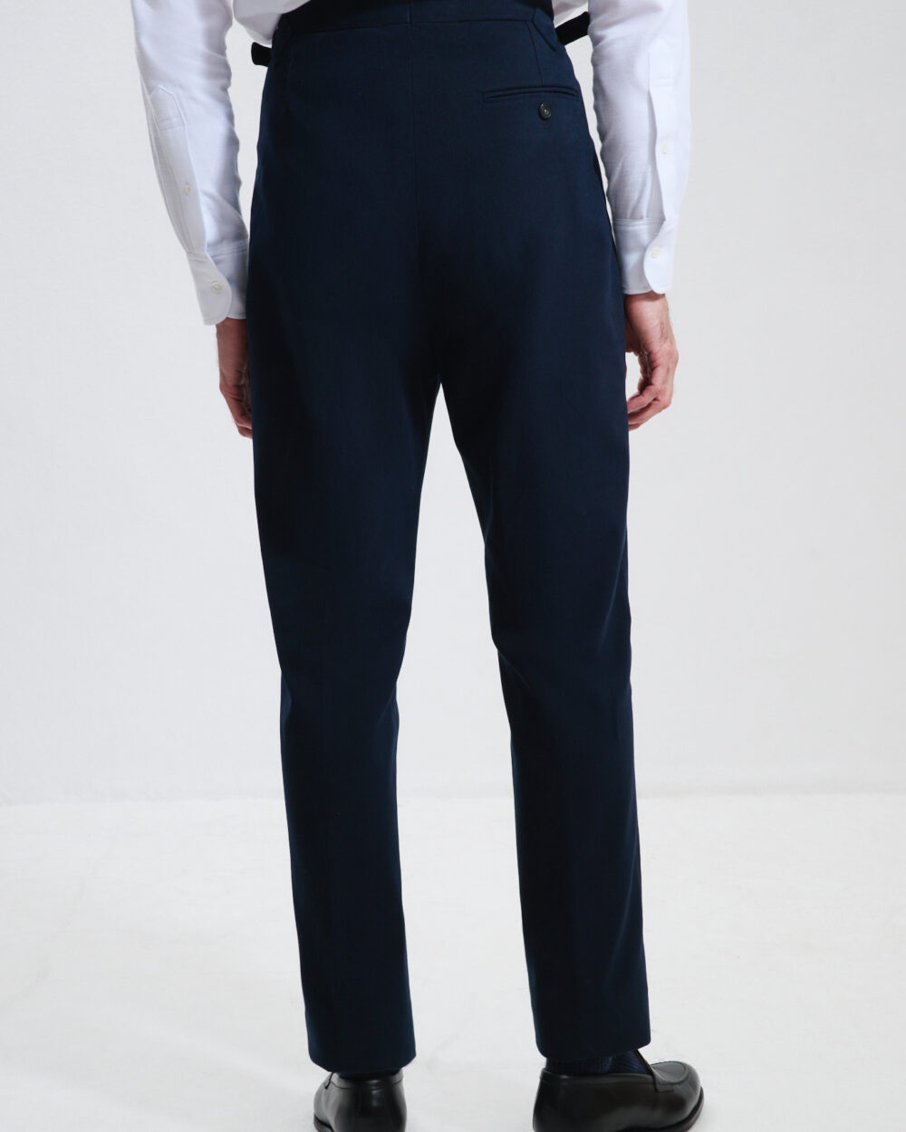 Single Pleat Trousers / Cotton Chino