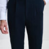 Single Pleat Trousers / Cotton Chino