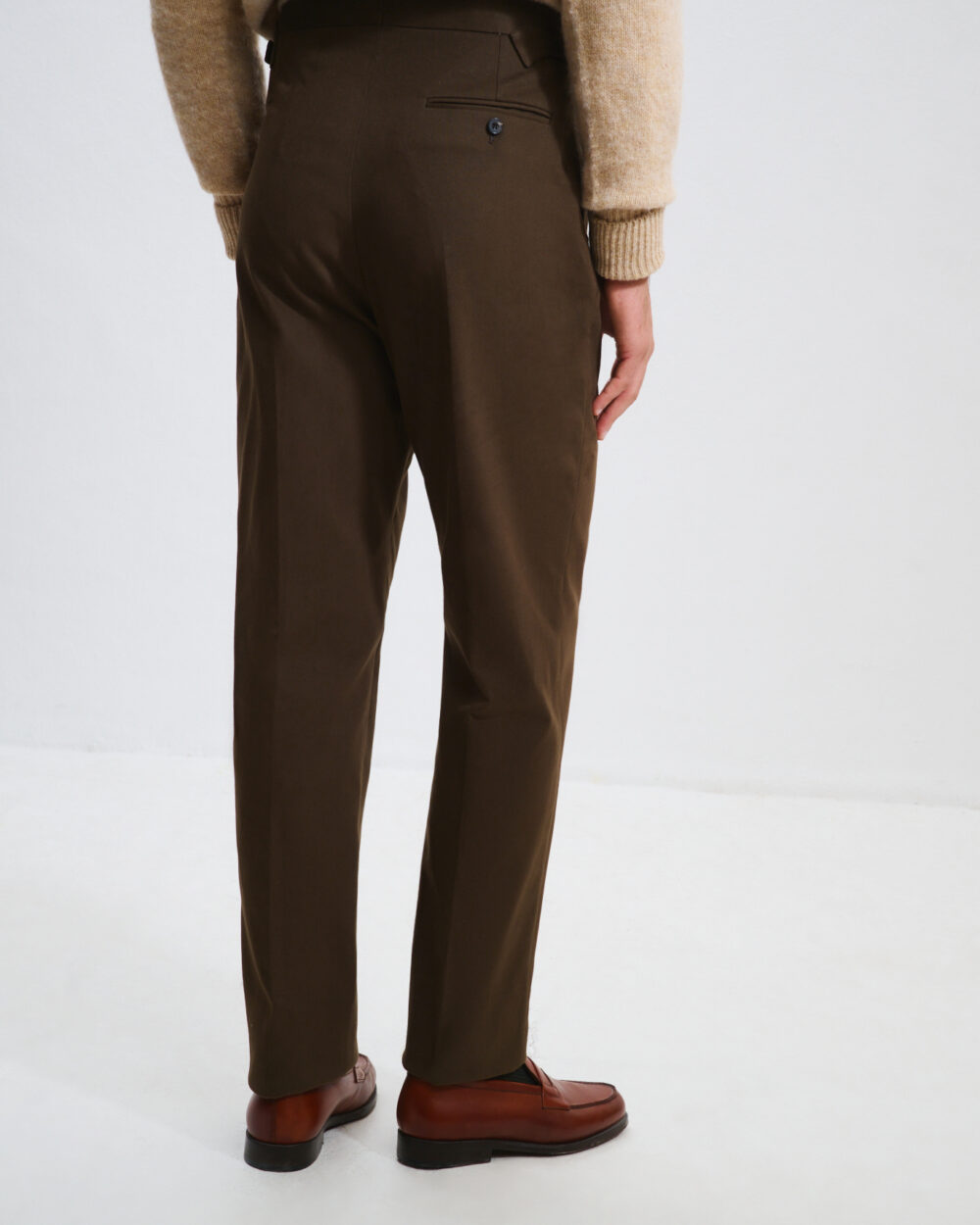 Single-Pleat Trousers / Chino Cotton