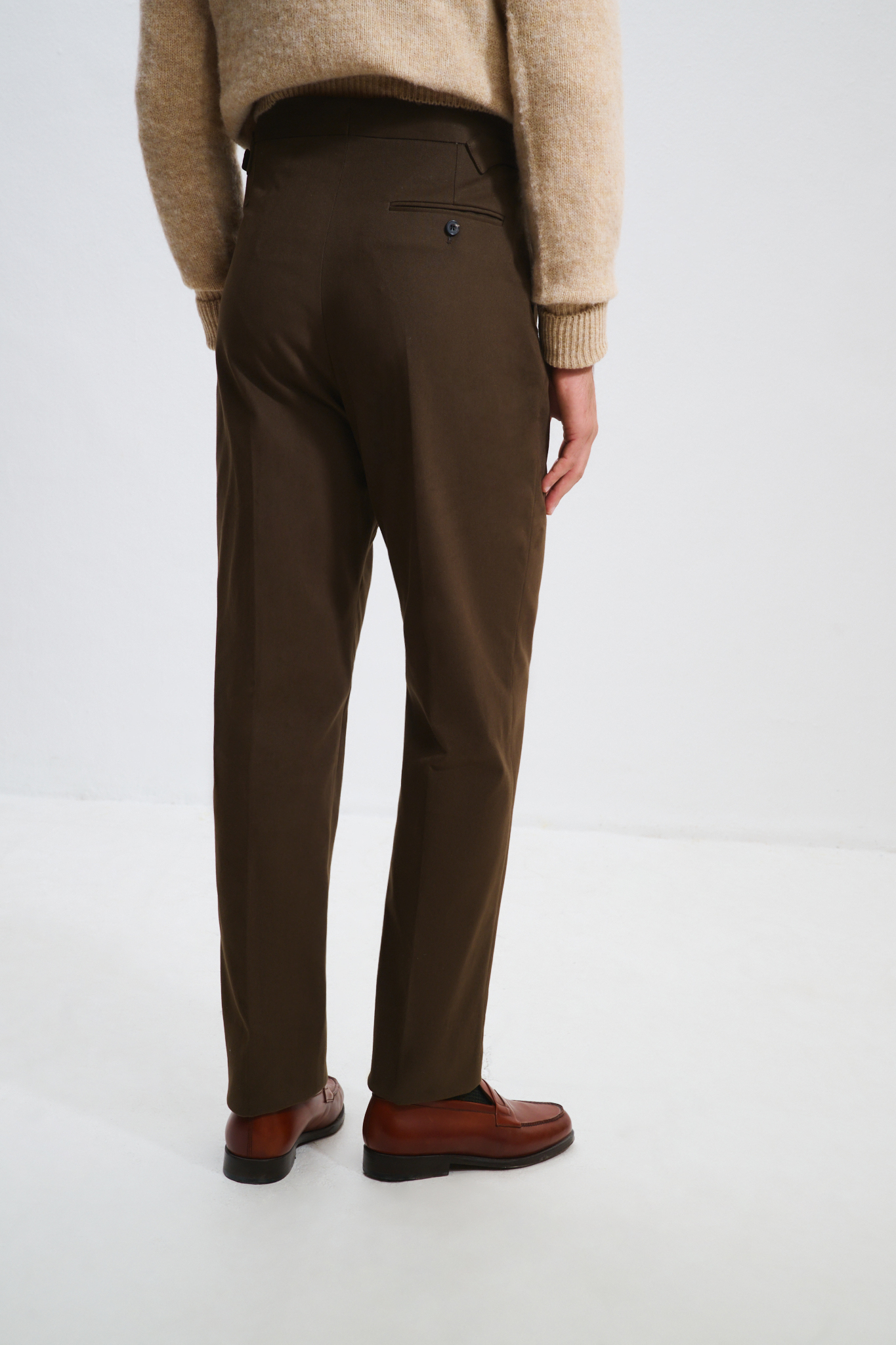 Single-Pleat Trousers / Chino Cotton
