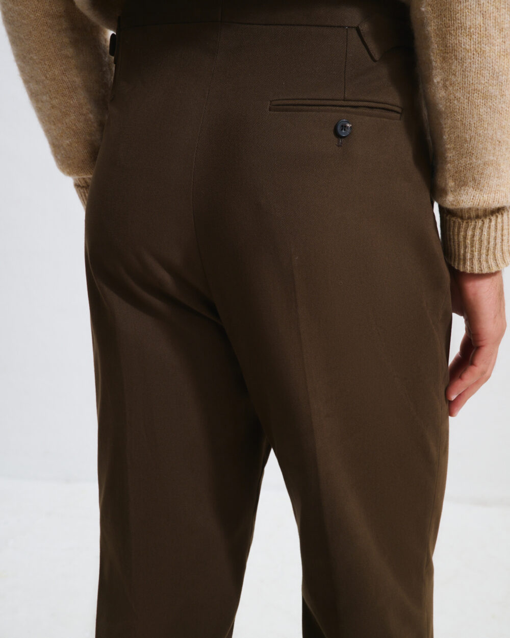 Single-Pleat Trousers / Chino Cotton