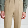 Single Pleat Trousers / Cotton Chino