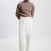 Single-Pleat Trousers / Cotton Chino