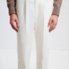 Single-Pleat Trousers / Cotton Chino