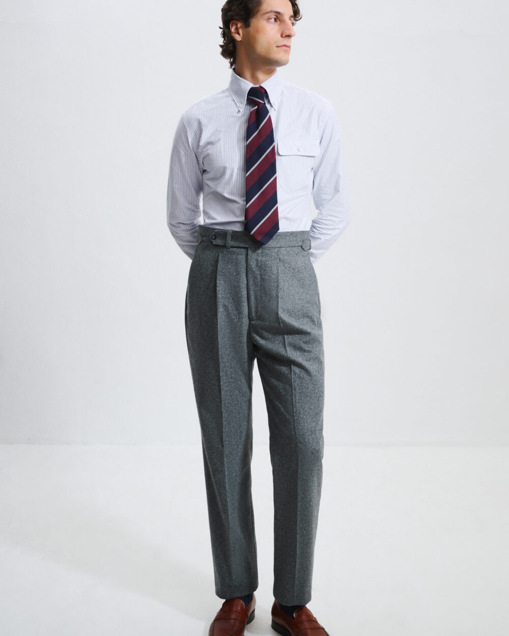 Pantalon Coupe Une Pince / Flanelle