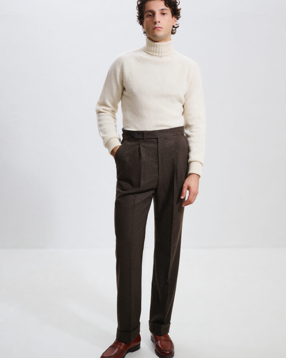 Pantalon Coupe Une Pince / Flanelle