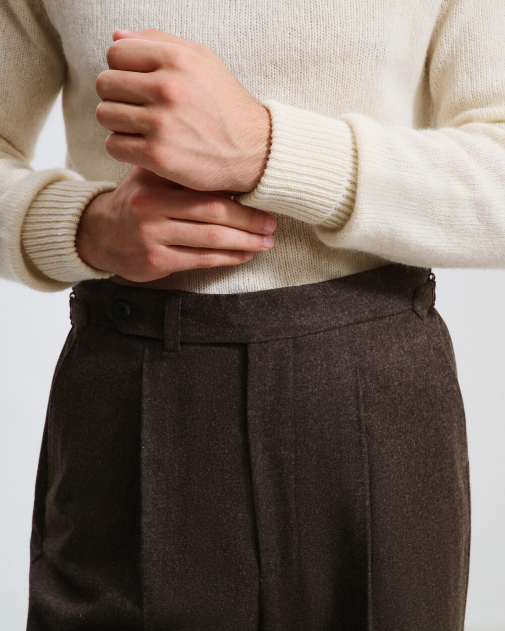 Pantalon Coupe Une Pince / Flanelle