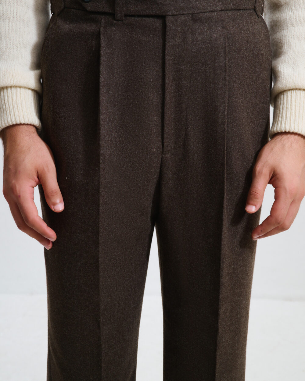 Pantalon Coupe Une Pince / Flanelle