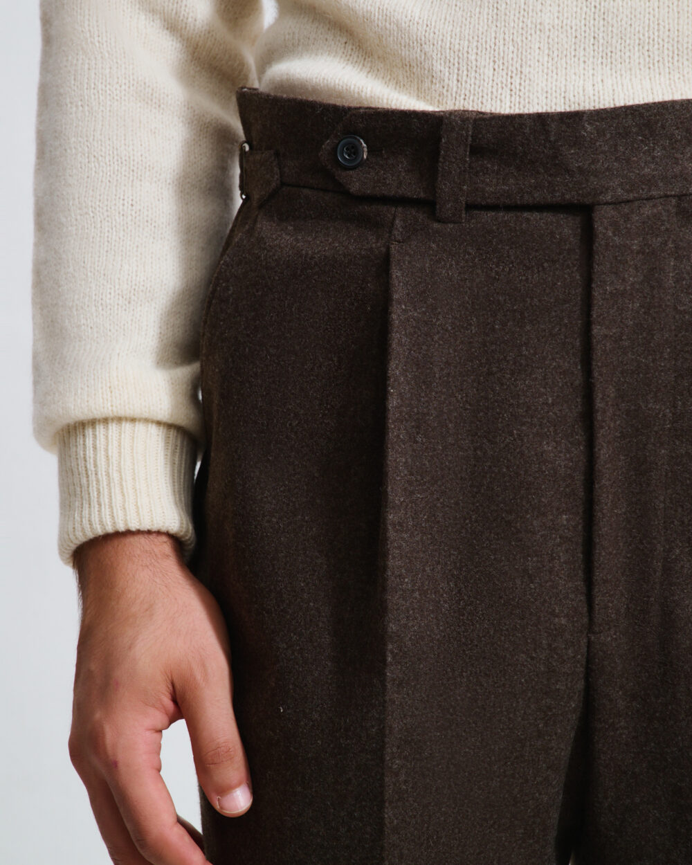 Pantalon Coupe Une Pince / Flanelle