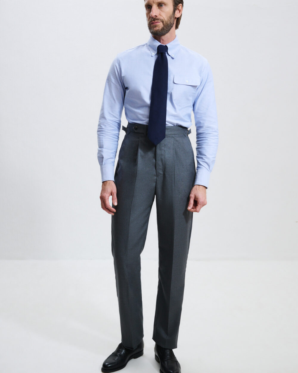 Pantalon Coupe Une Pince / Laine super 120