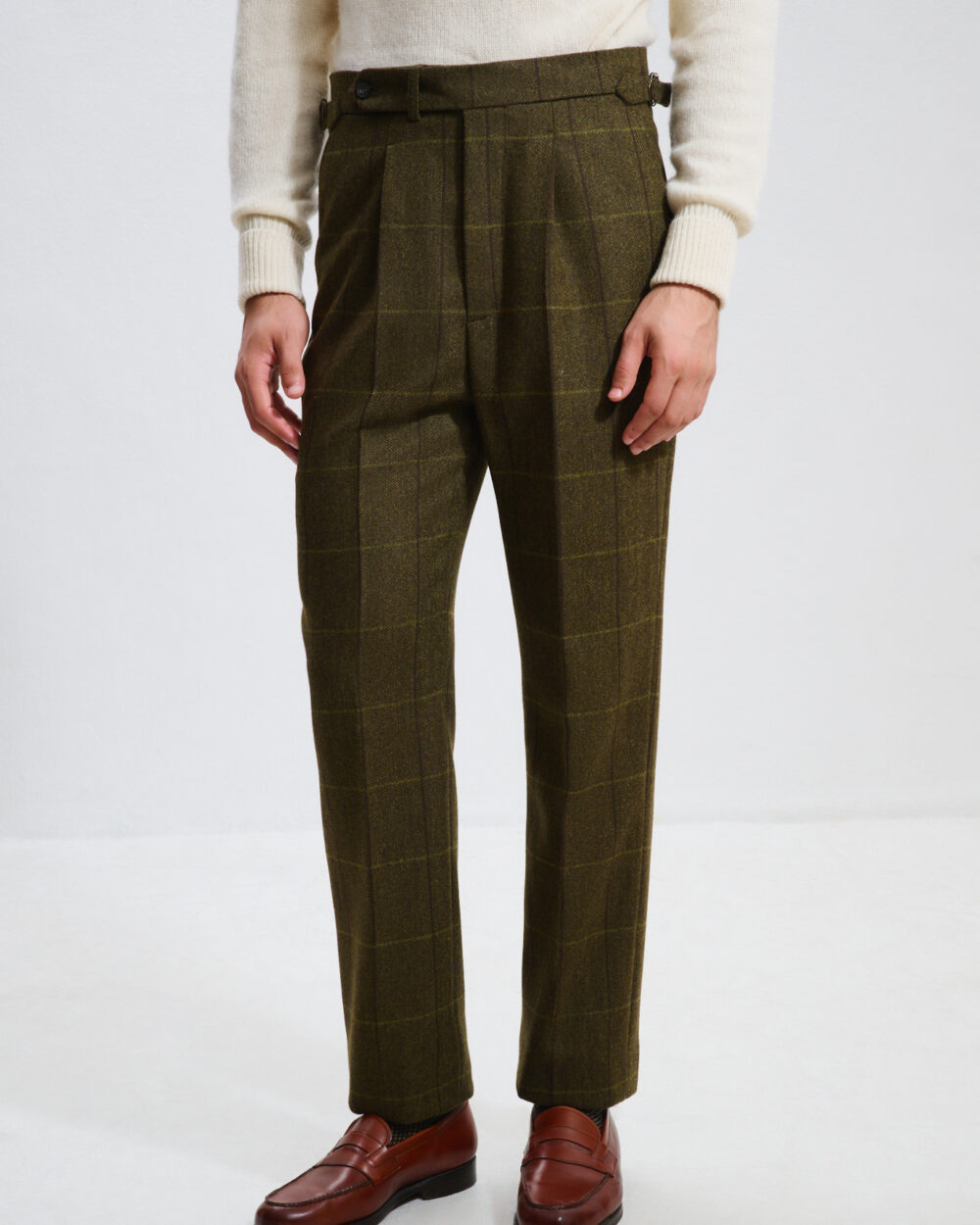 Pantalon Coupe Une Pince / Tweed