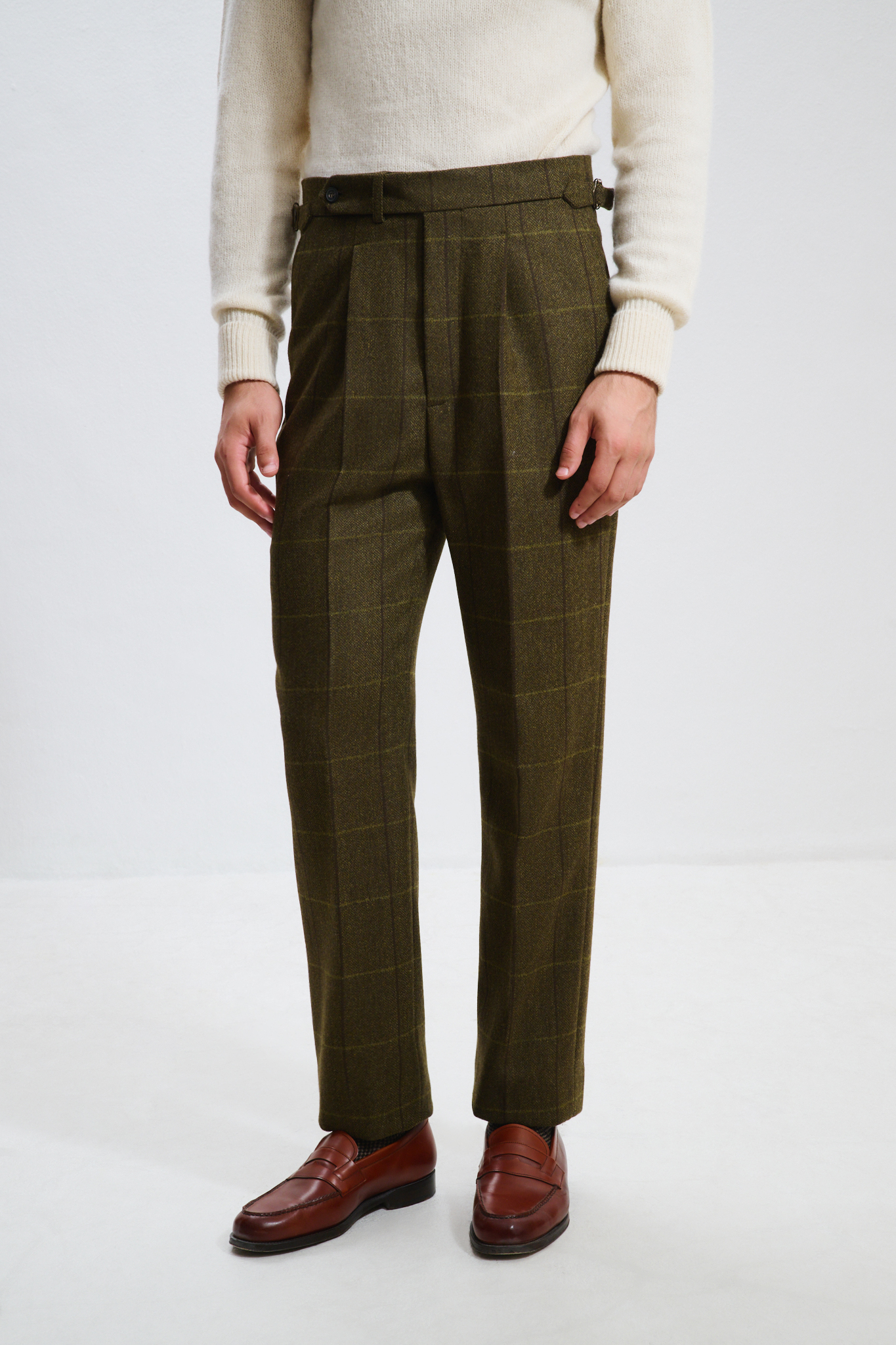 Pantalon Coupe Une Pince / Tweed