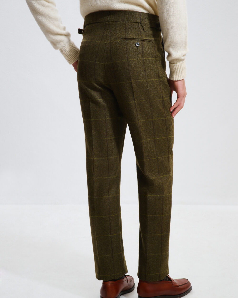 Pantalon Coupe Une Pince / Tweed