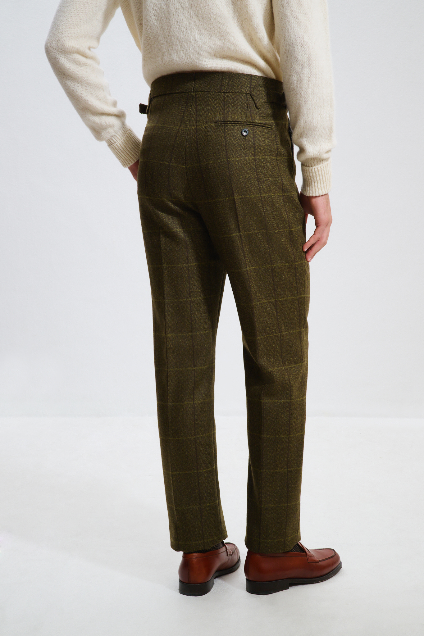 Pantalon Coupe Une Pince / Tweed