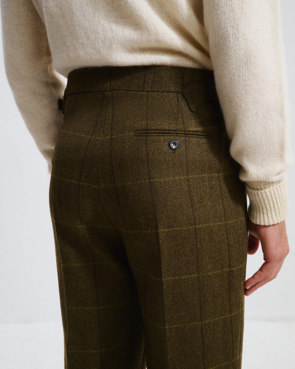 Pantalon Coupe Une Pince / Tweed