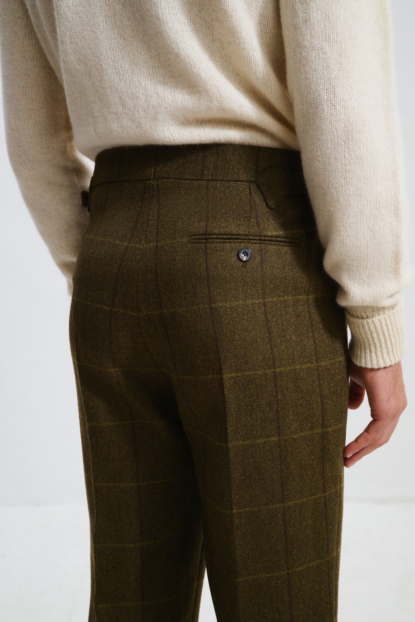 Pantalon Coupe Une Pince / Tweed