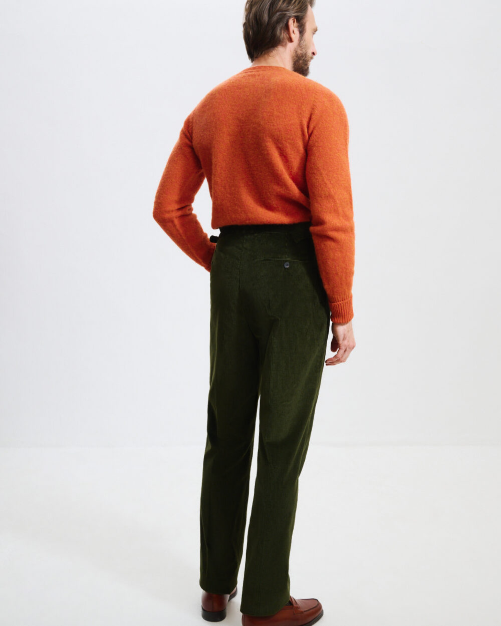 Pantalon Coupe Une Pince / Velours côtelé
