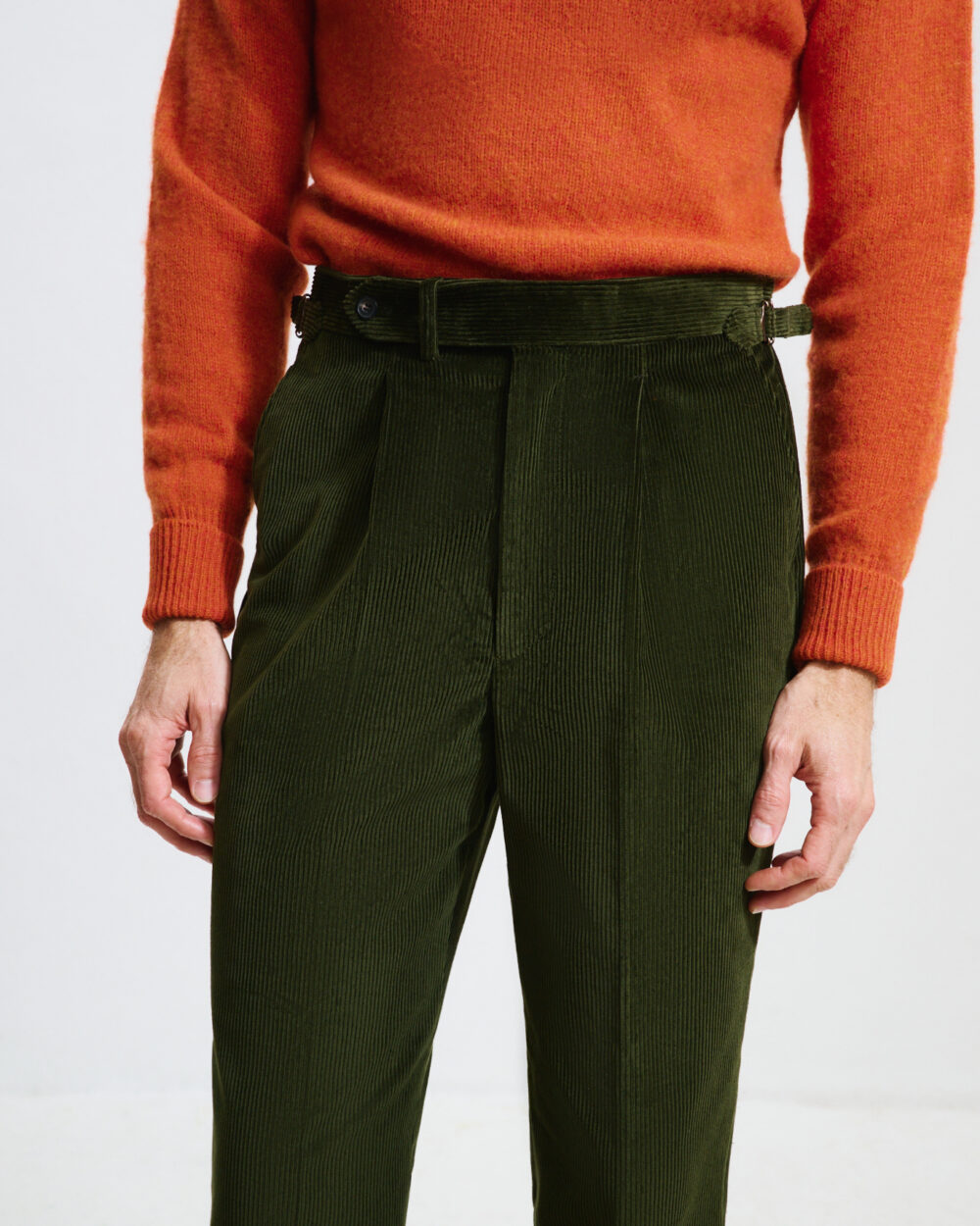 Pantalon Coupe Une Pince / Velours côtelé