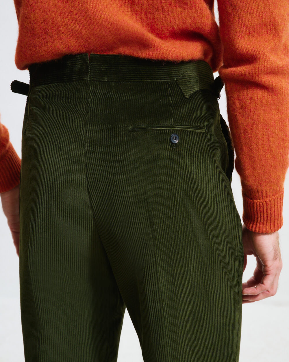 Pantalon Coupe Une Pince / Velours côtelé