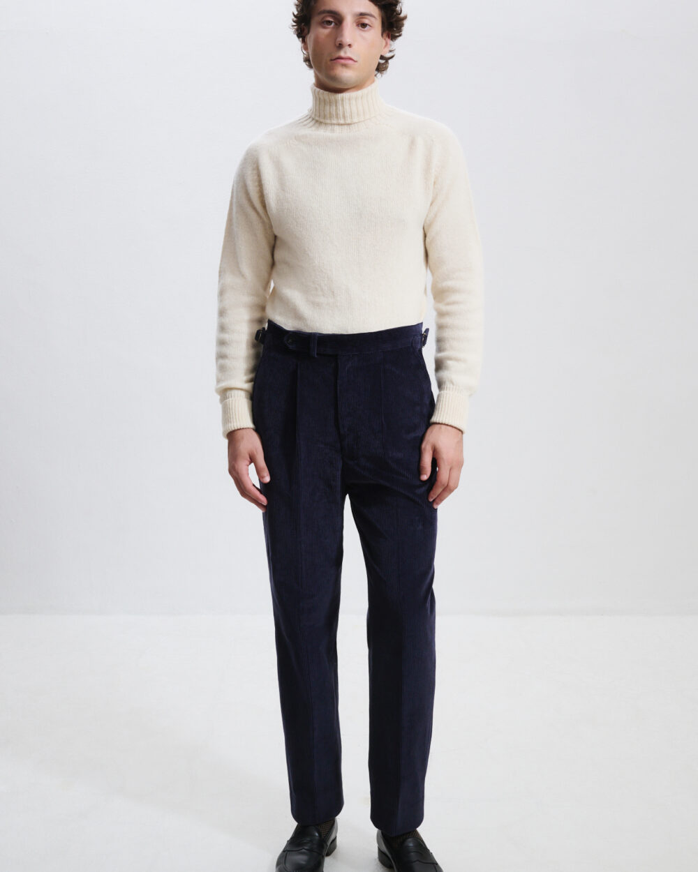 Pantalon Coupe Une Pince / Velours côtelé