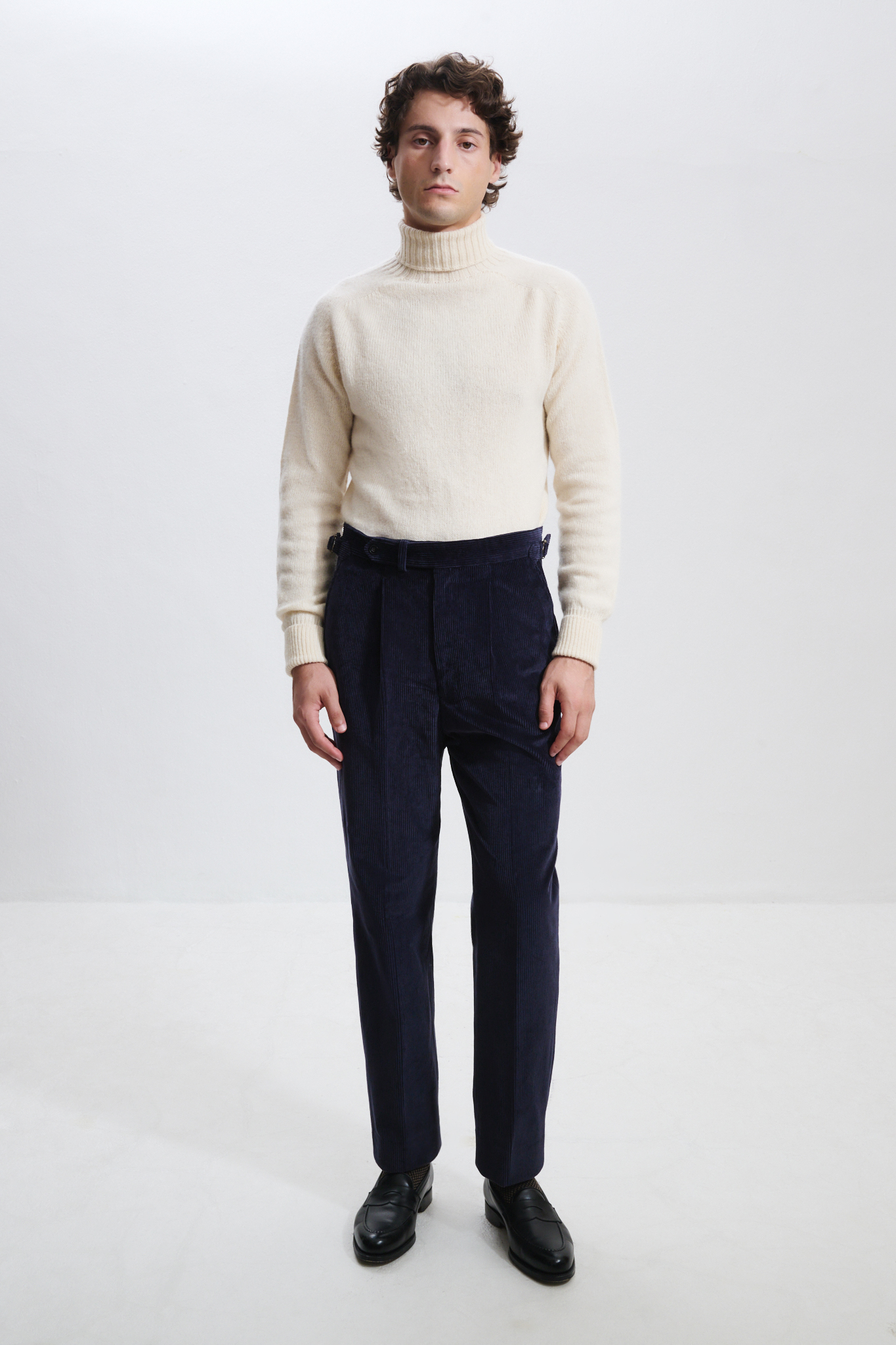 Pantalon Coupe Une Pince / Velours côtelé