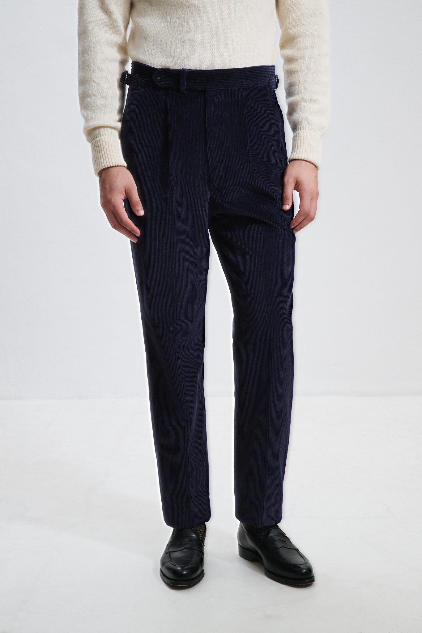 Pantalon Coupe Une Pince / Velours côtelé