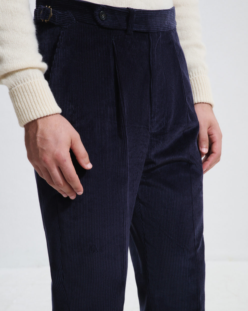 Pantalon Coupe Une Pince / Velours côtelé