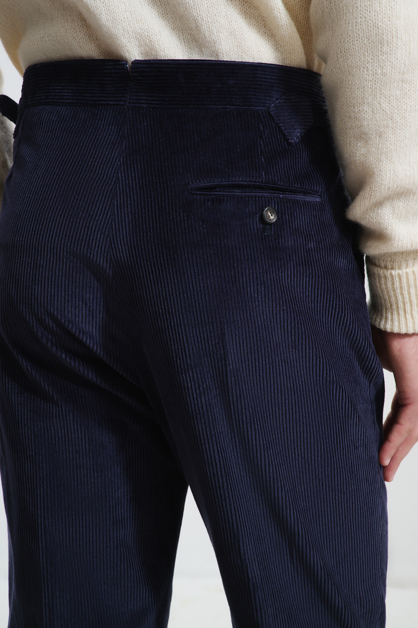 Pantalon Coupe Une Pince / Velours côtelé
