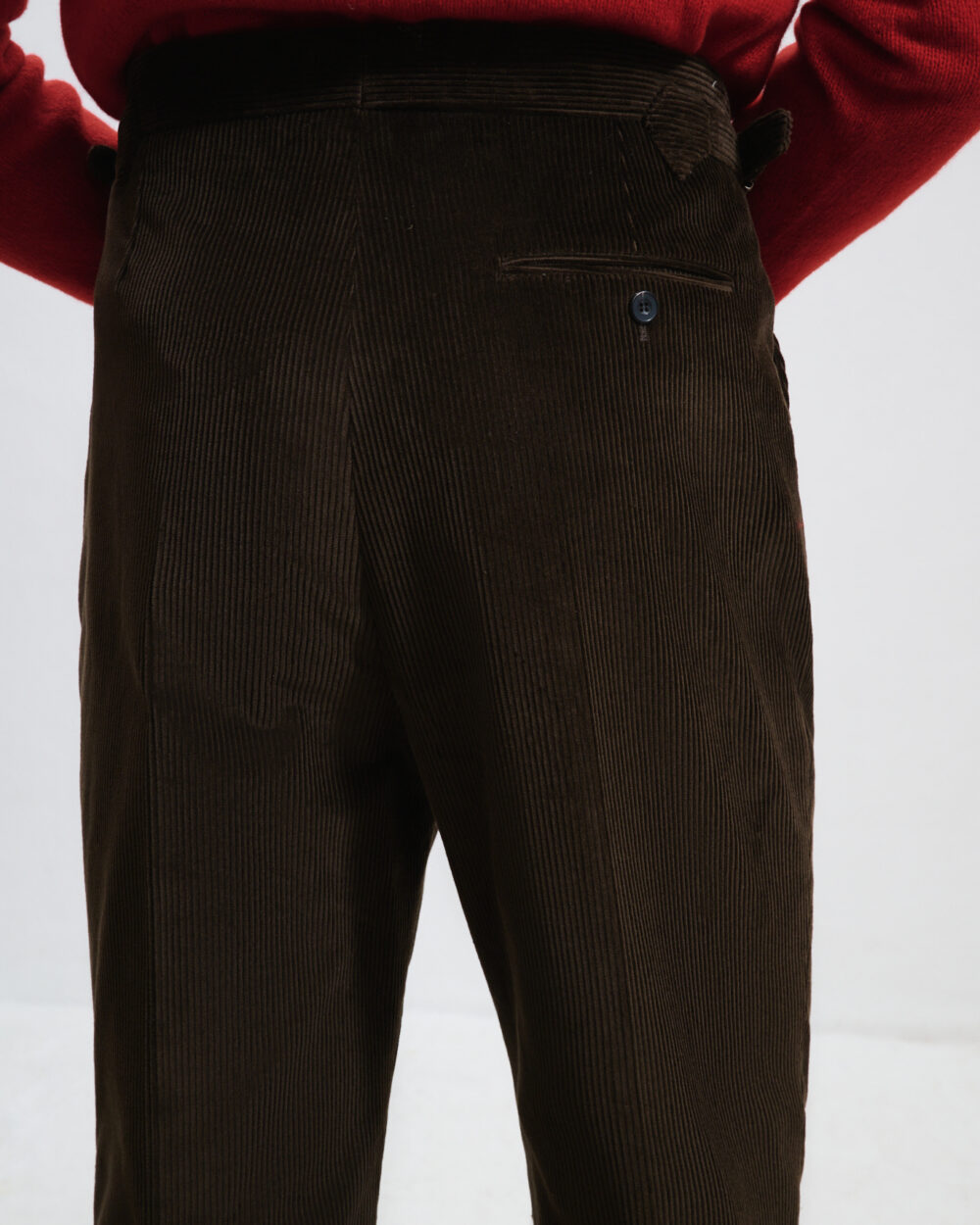 Pantalon Coupe Une Pince / Velours côtelé