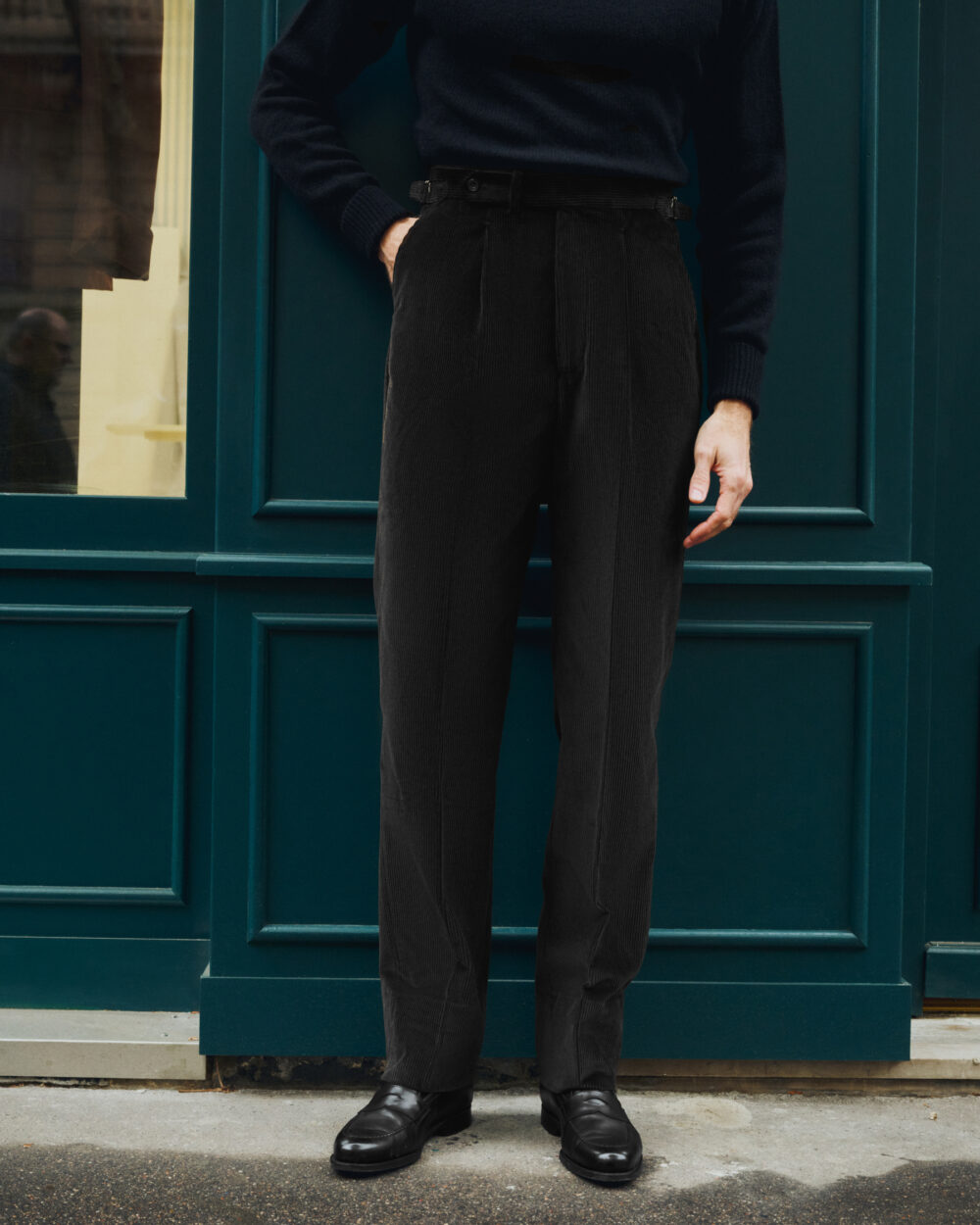 Pantalon Coupe Une Pince / Velours côtelé