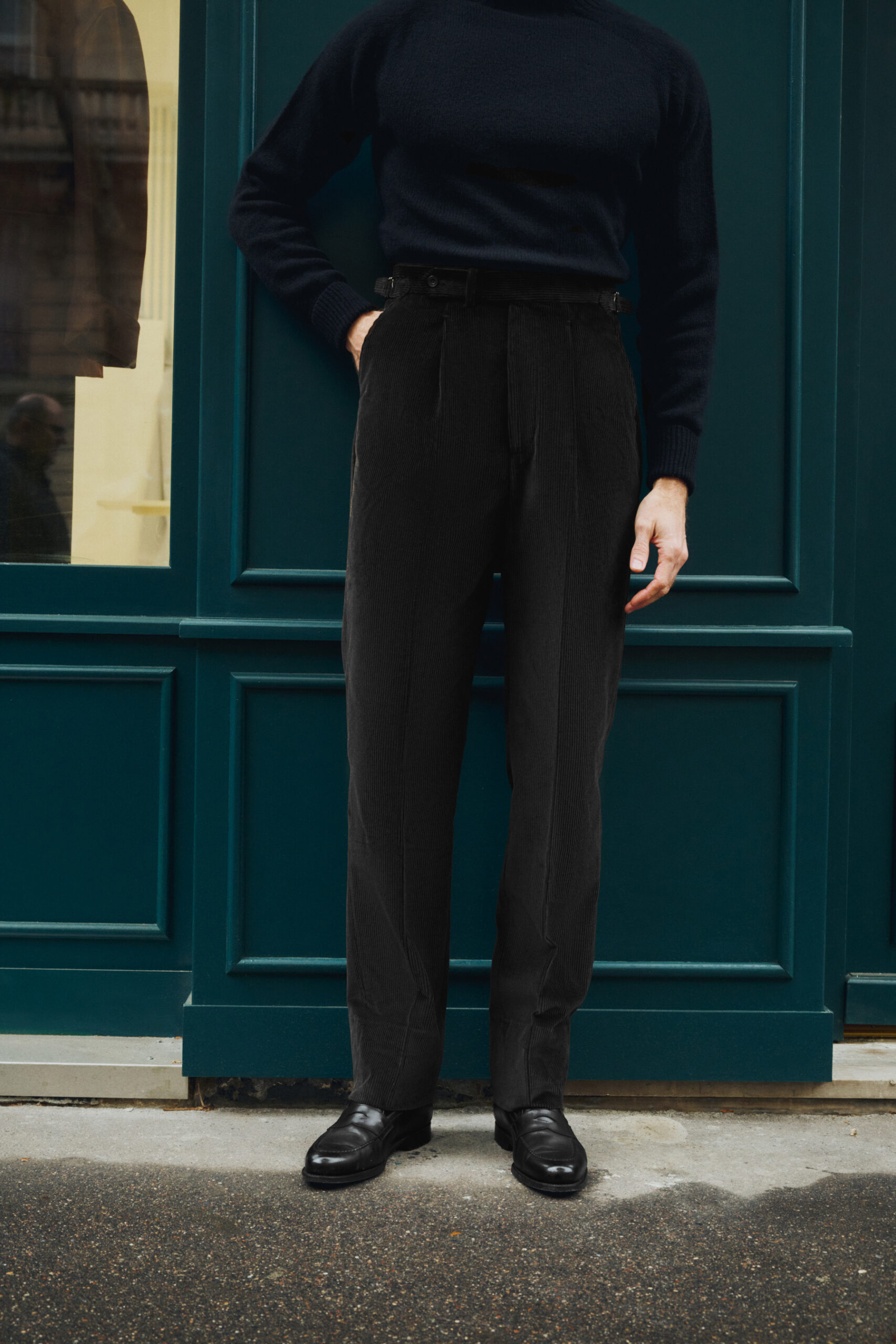 Pantalon Coupe Une Pince / Velours côtelé