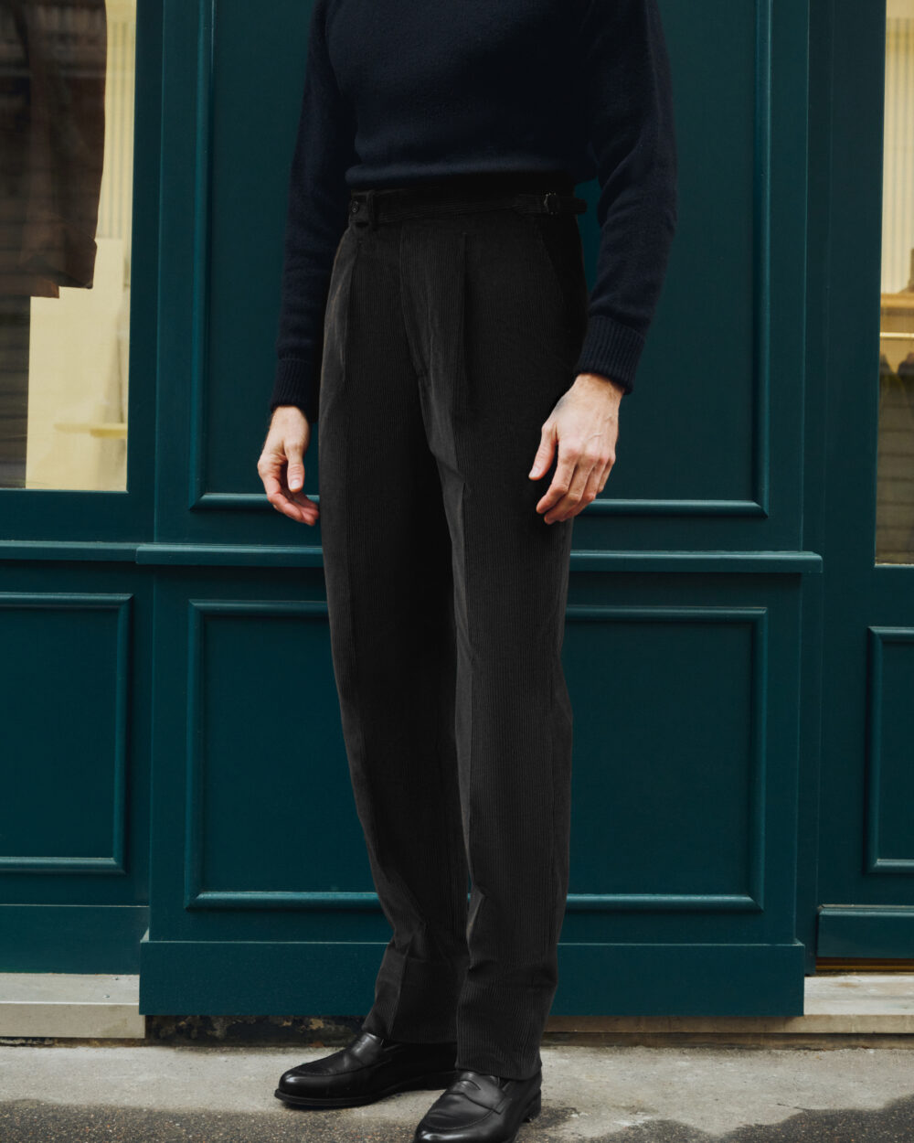 Pantalon Coupe Une Pince / Velours côtelé