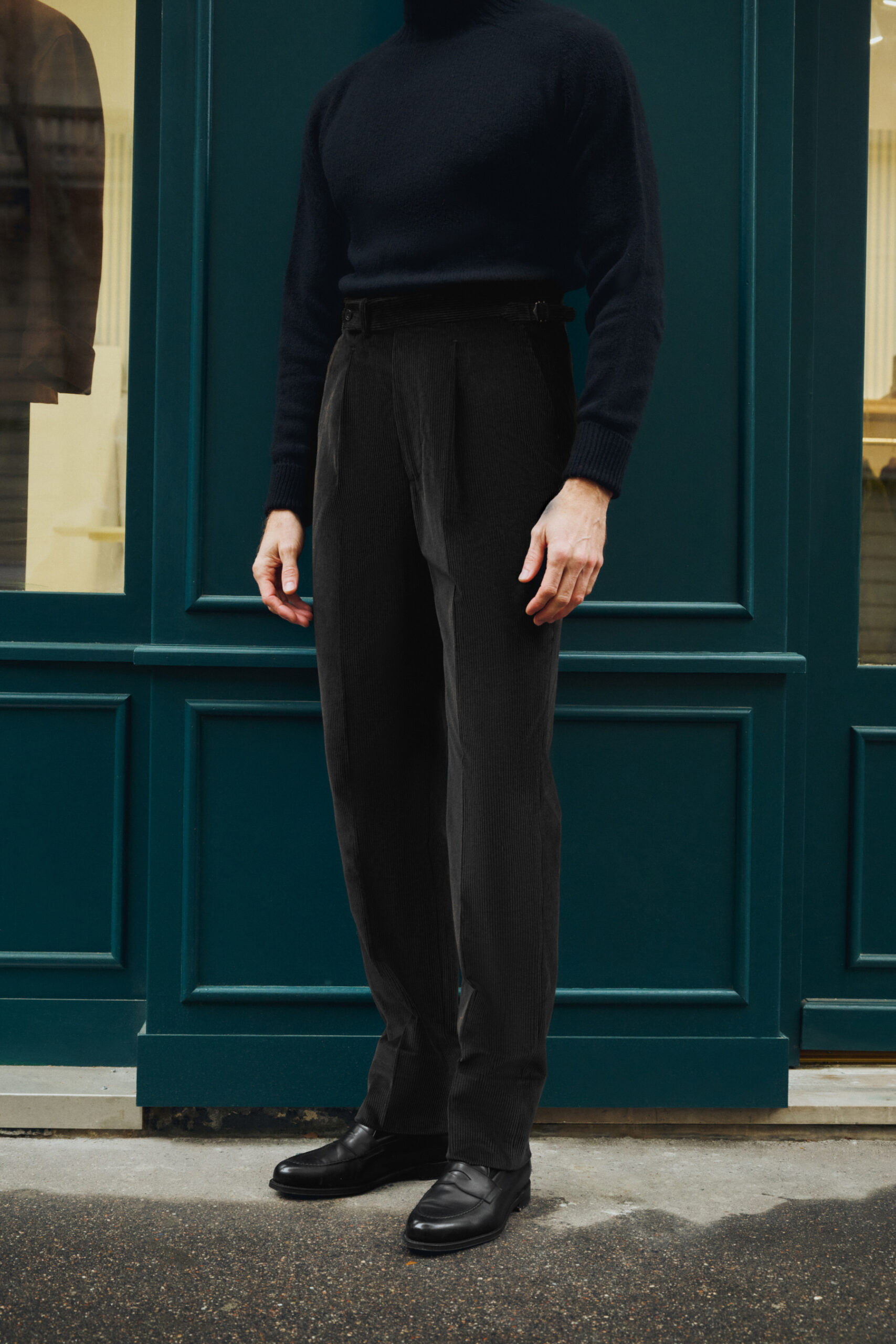 Pantalon Coupe Une Pince / Velours côtelé