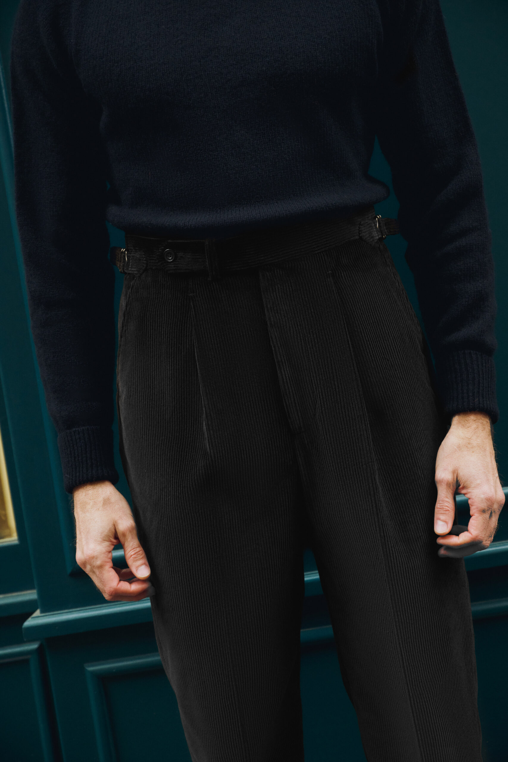 Pantalon Coupe Une Pince / Velours côtelé