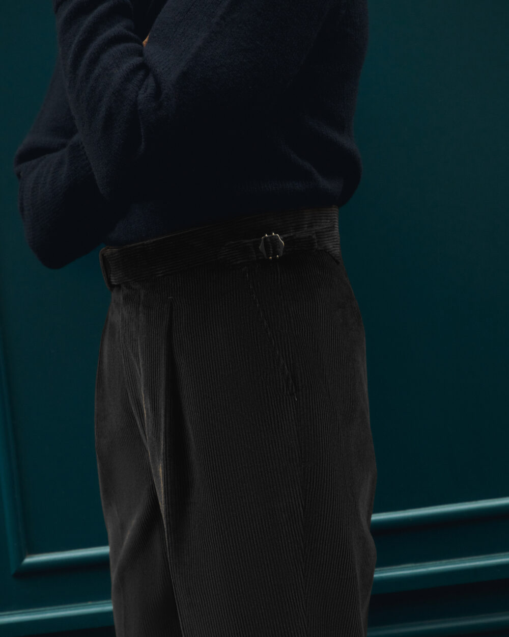 Pantalon Coupe Une Pince / Velours côtelé