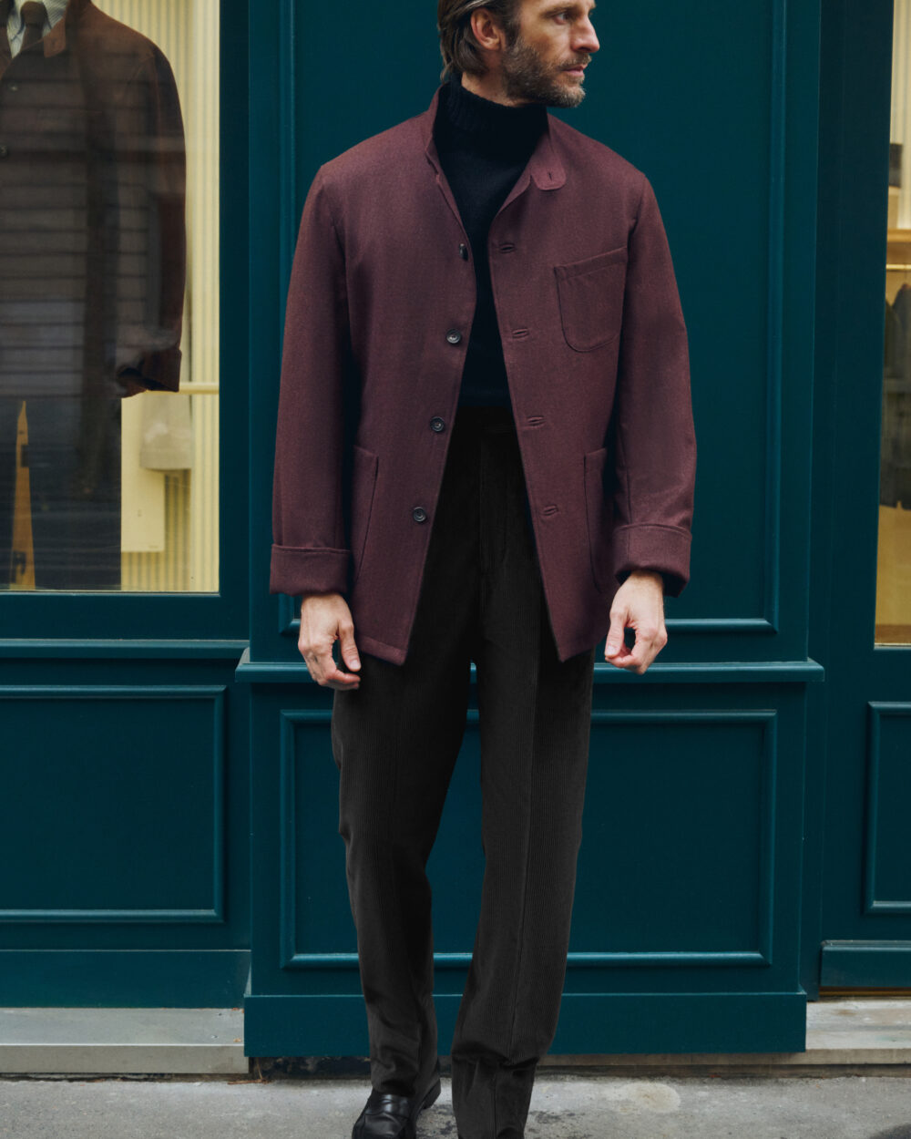 Pantalon Coupe Une Pince / Velours côtelé