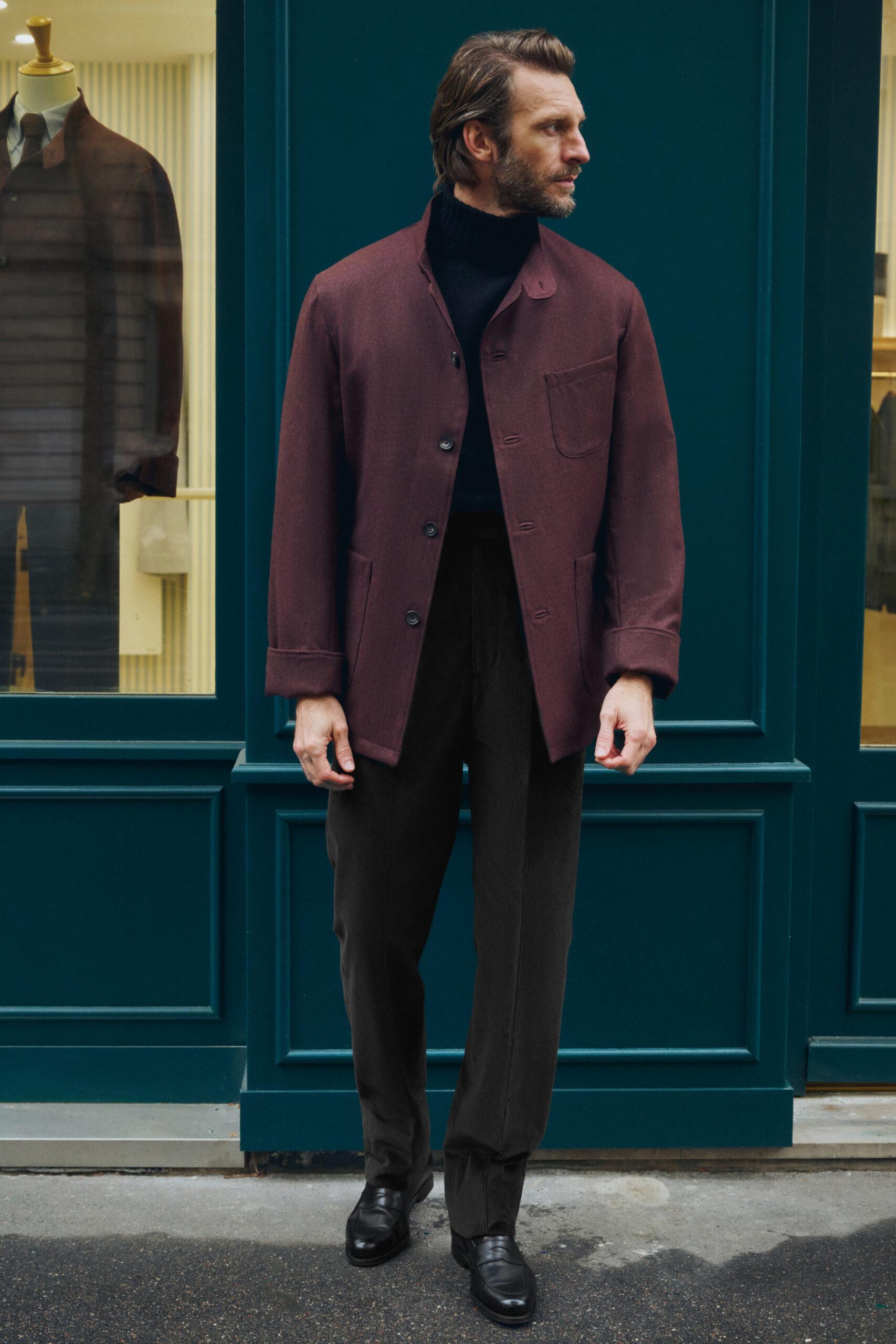 Pantalon Coupe Une Pince / Velours côtelé