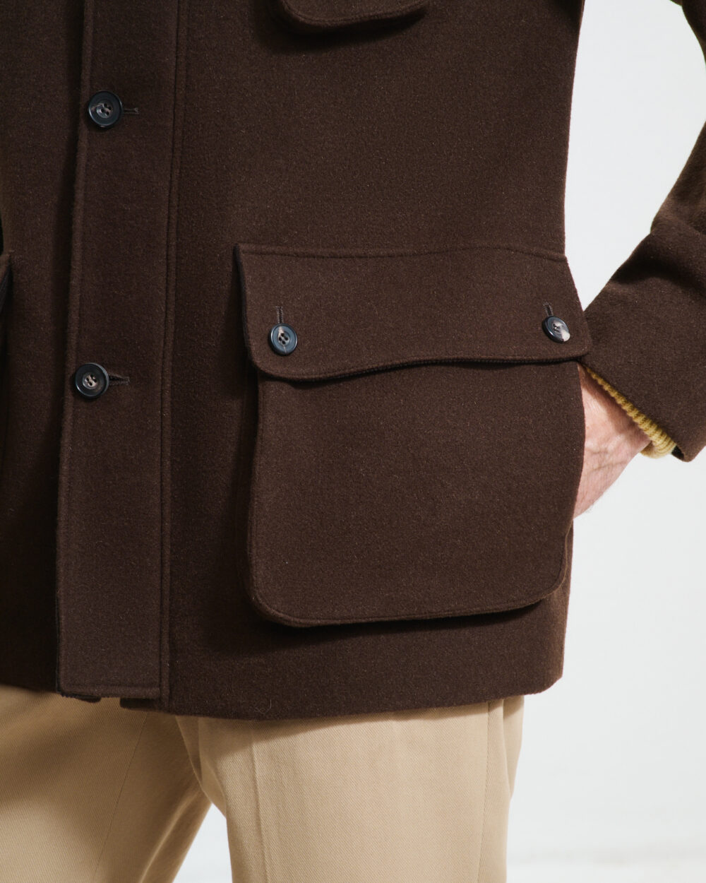 Veste Demi-Chasse / Drap Laine & Cachemire