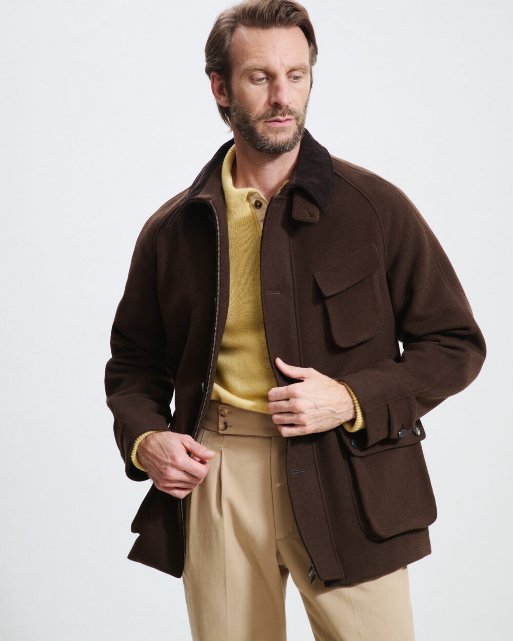 Veste Demi-Chasse / Drap Laine & Cachemire